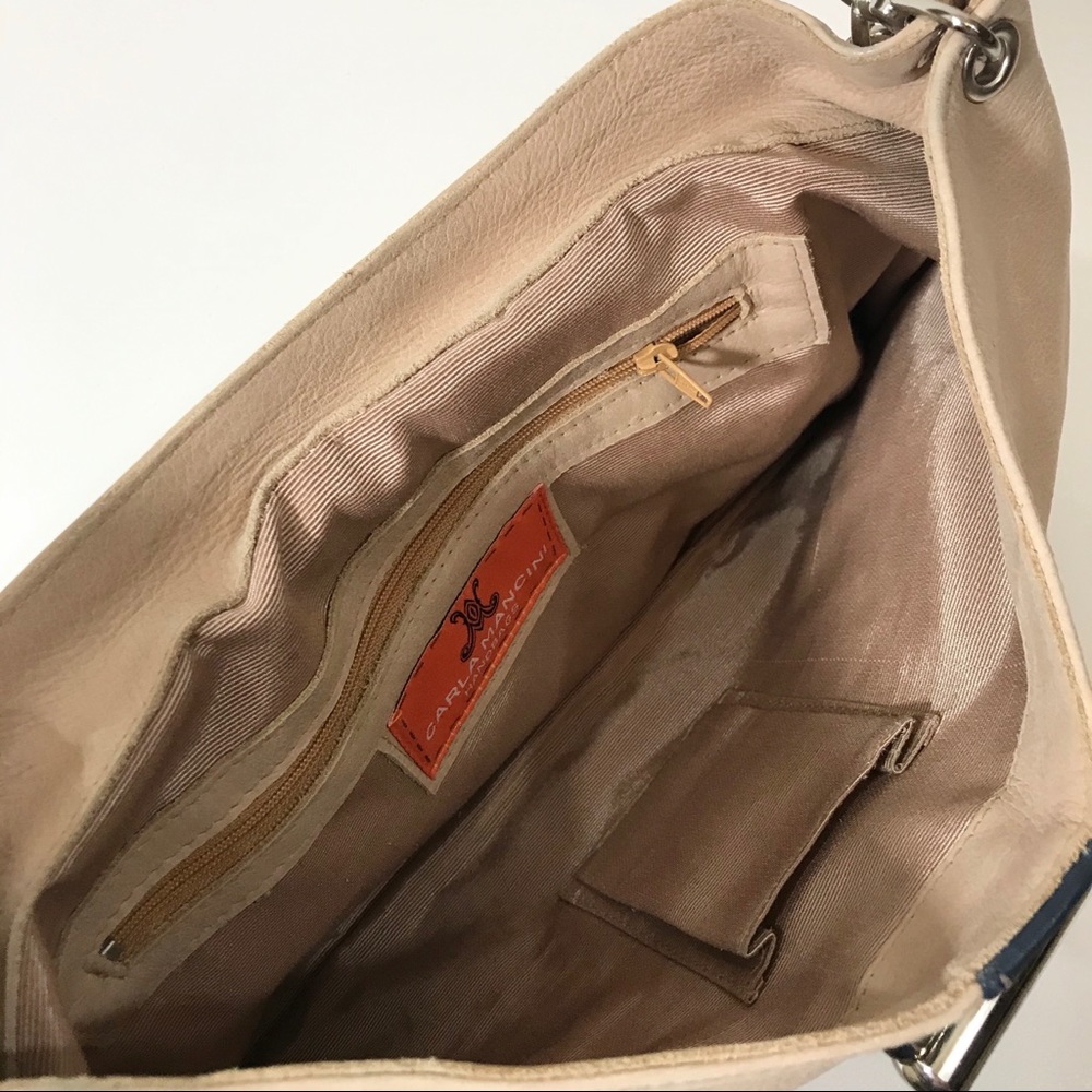 Carla Mancini Leather Purse/Bag with Chain Strap - Picture 4 of 5